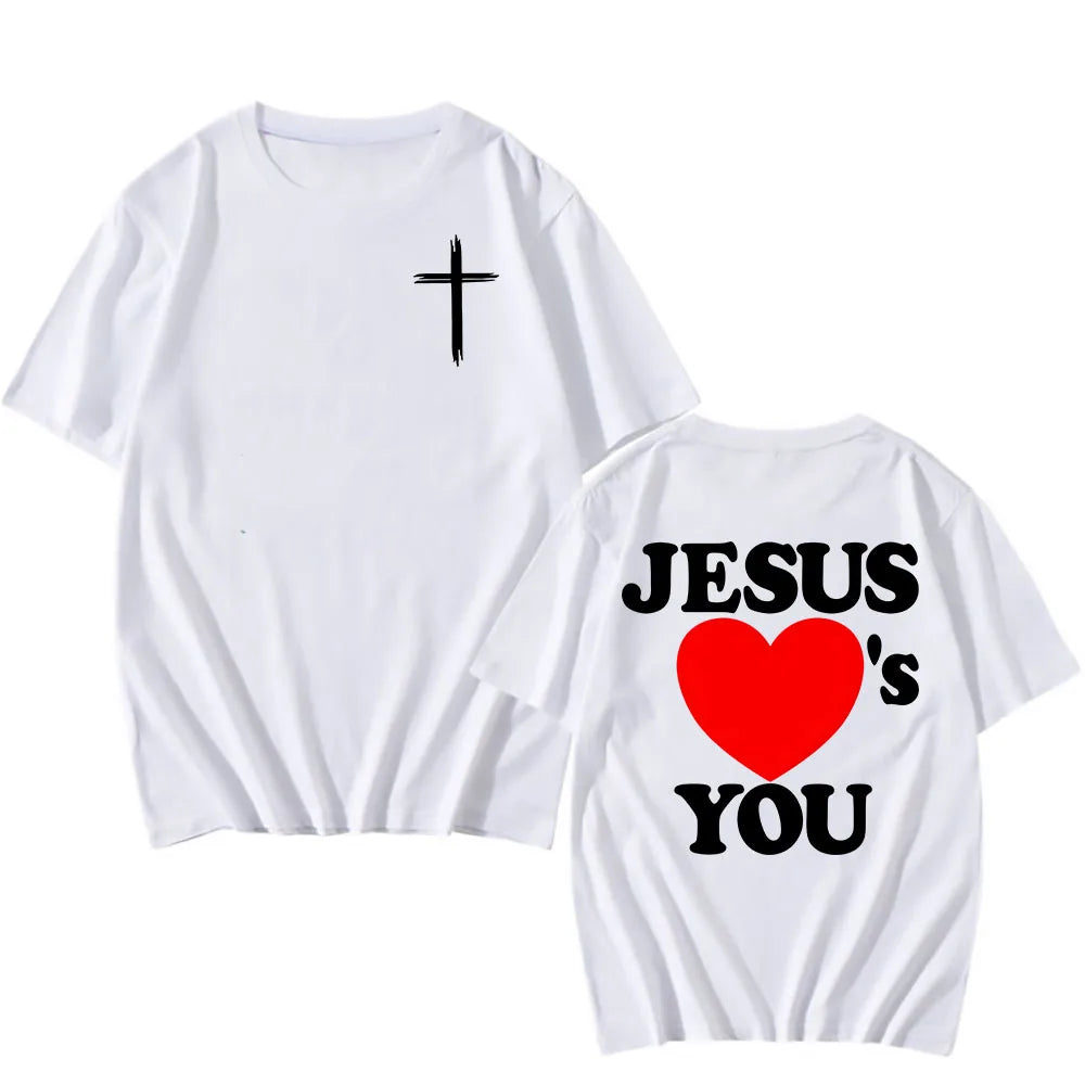 Jesus Loves You Christian T-shirt | Faith & Casual Streetwear Tee for Men & Women