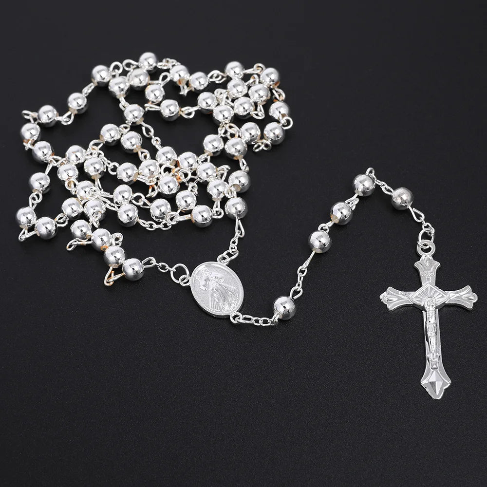 Elegant Gold-Tone Rosary with Crucifix