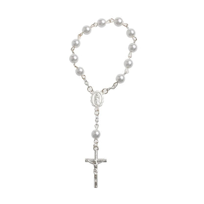 Elegant Mini Rosary for Baptism Favors
