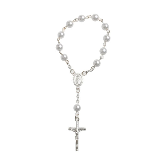 Elegant Mini Rosary for Baptism Favors