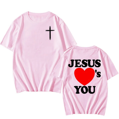 Jesus Loves You Christian T-shirt | Faith & Casual Streetwear Tee for Men & Women