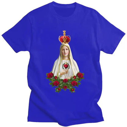 Men's Our Lady of Fatima Graphic Cotton T-shirt