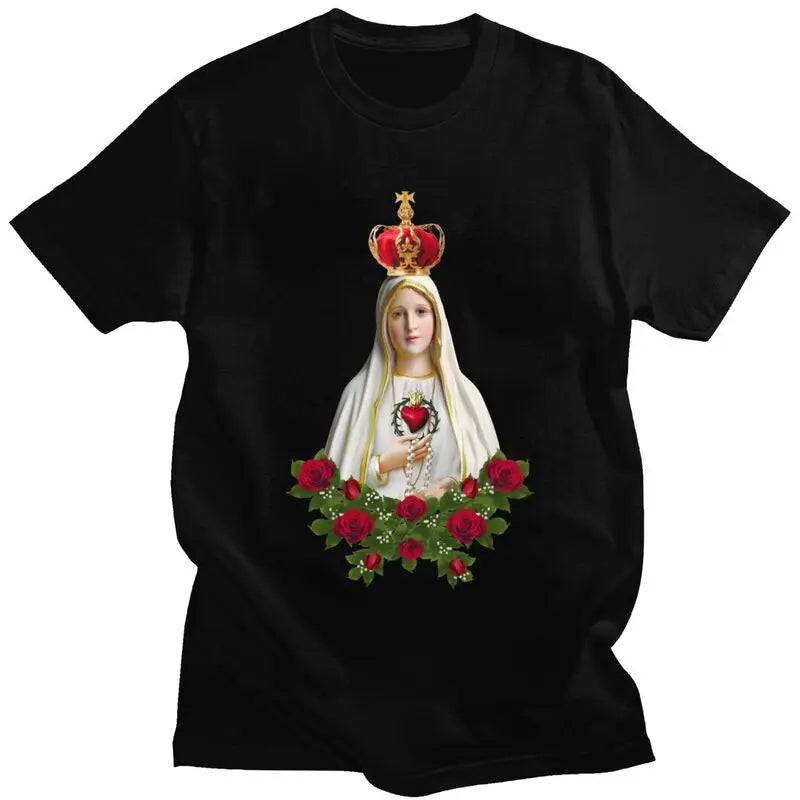 Men's Our Lady of Fatima Graphic Cotton T-shirt