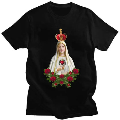 Men's Our Lady of Fatima Graphic Cotton T-shirt