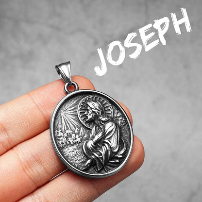 Stainless Steel Religious Pendant Necklace Collection: Saints & Sacred Icons