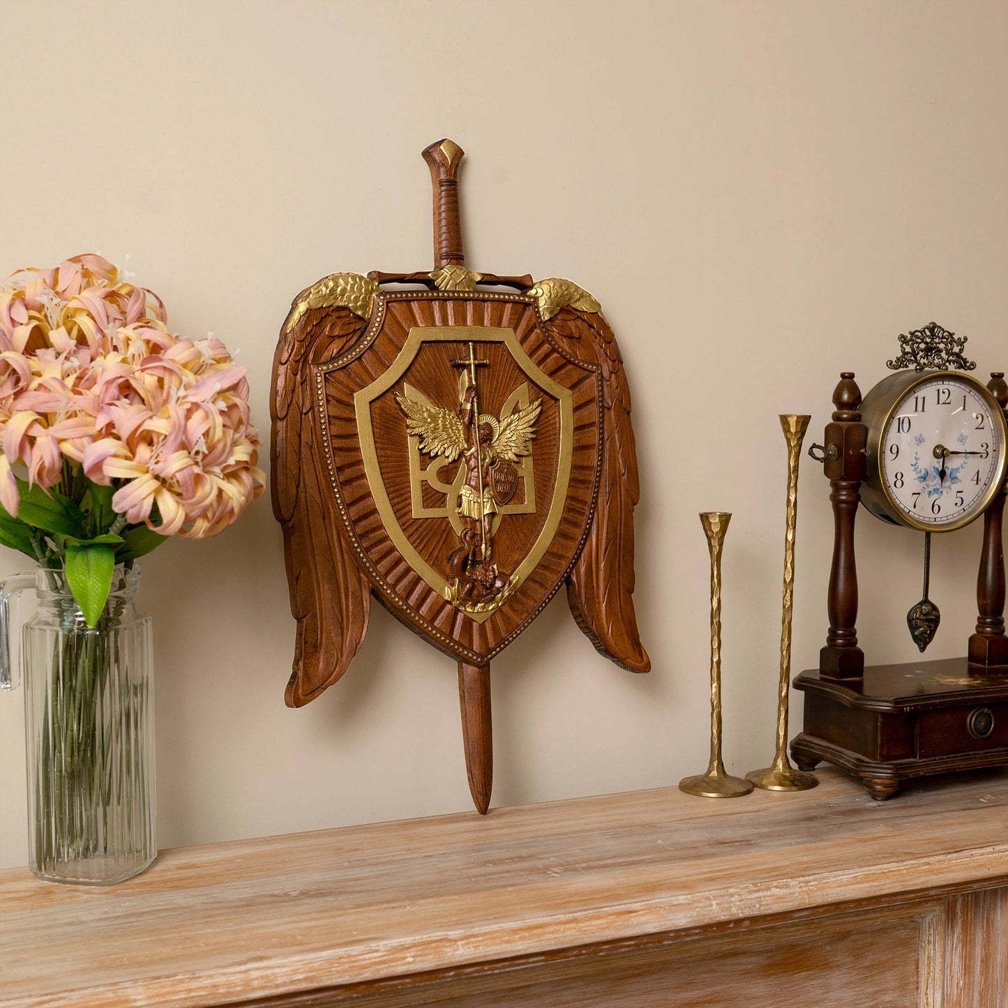 St. Michael the Archangel Wooden Relief