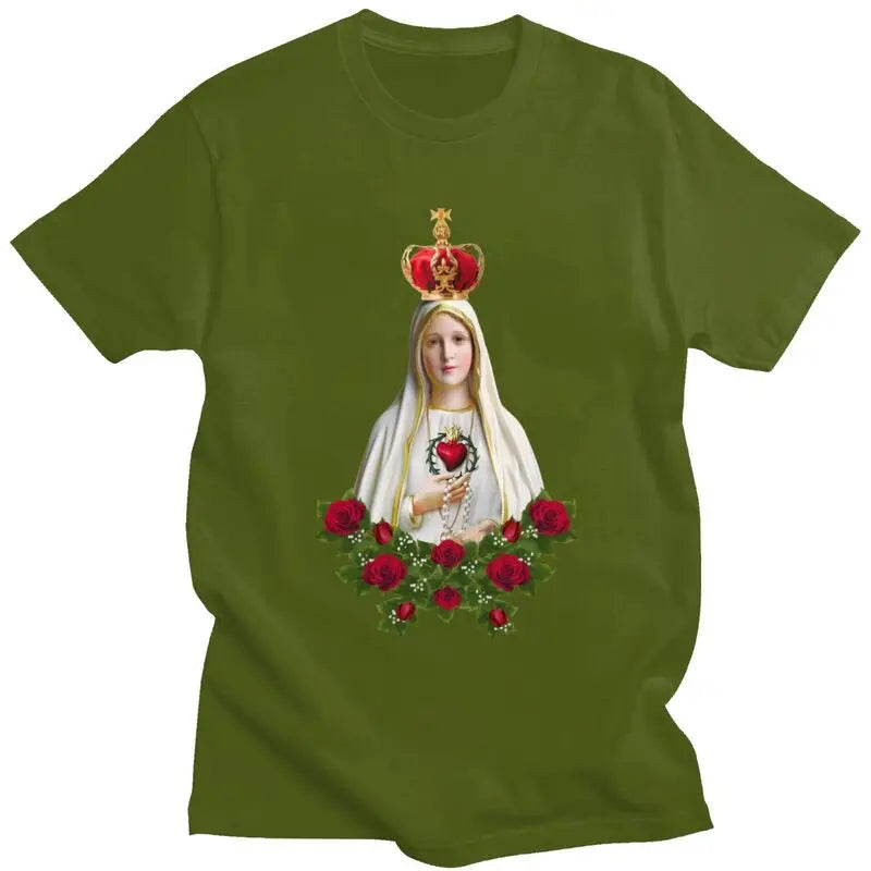 Men's Our Lady of Fatima Graphic Cotton T-shirt