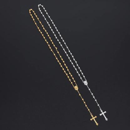 Elegant Gold-Tone Rosary with Crucifix