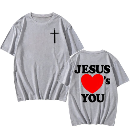 Jesus Loves You Christian T-shirt | Faith & Casual Streetwear Tee for Men & Women