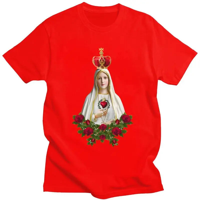 Men's Our Lady of Fatima Graphic Cotton T-shirt