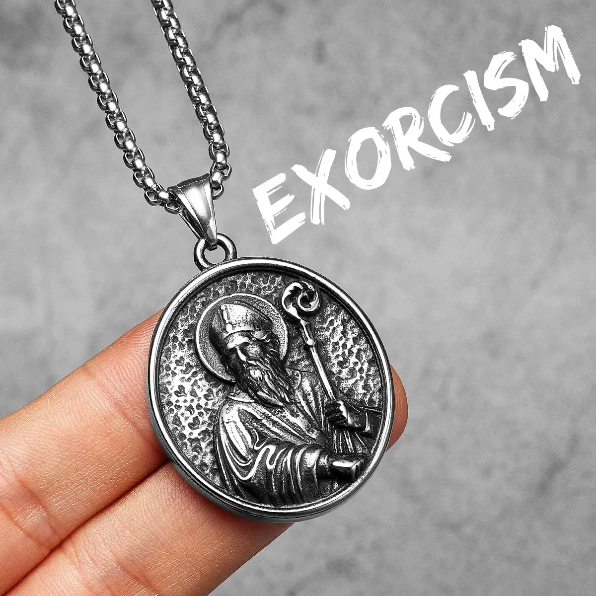 Stainless Steel Religious Pendant Necklace Collection: Saints & Sacred Icons