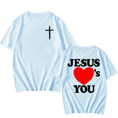 Jesus Loves You Christian T-shirt | Faith & Casual Streetwear Tee for Men & Women