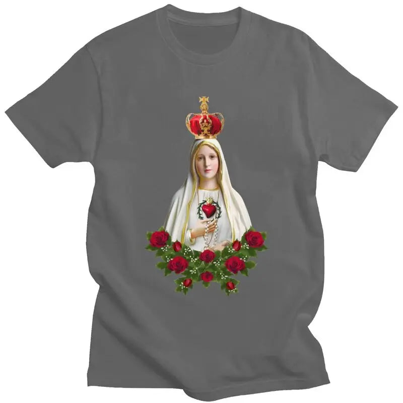 Men's Our Lady of Fatima Graphic Cotton T-shirt