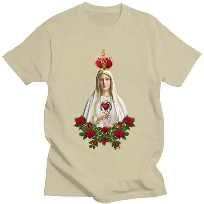 Men's Our Lady of Fatima Graphic Cotton T-shirt