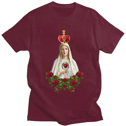 Men's Our Lady of Fatima Graphic Cotton T-shirt